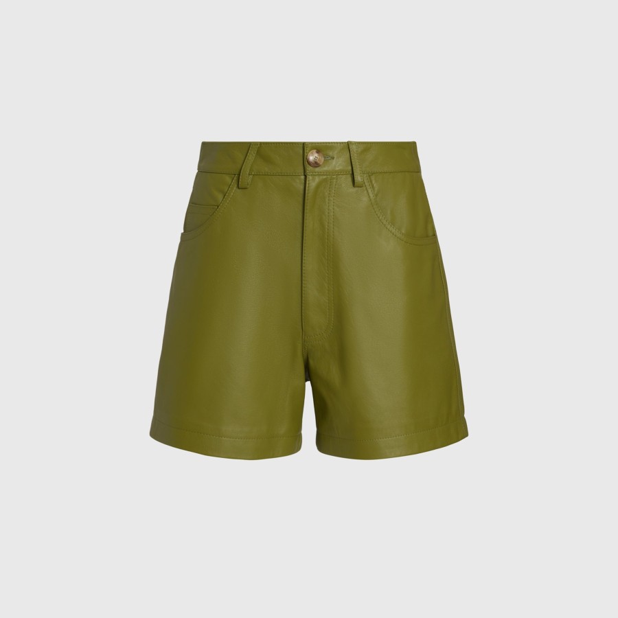 SIMONETTA RAVIZZA Pantaloni E Gonne | Zinnia Green Pepper