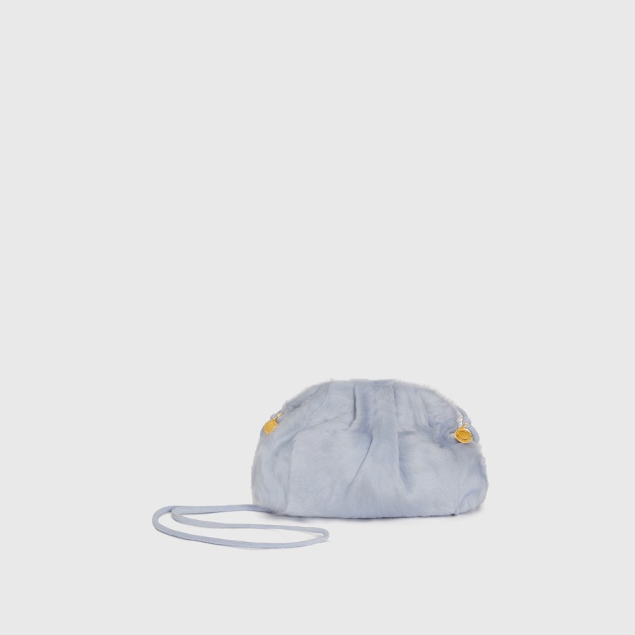 SIMONETTA RAVIZZA Pouch | Furrissima Pouch Mini Baby Blue