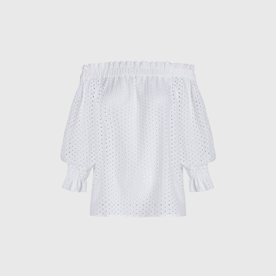 SIMONETTA RAVIZZA Camicie E Top | Top Fiore White